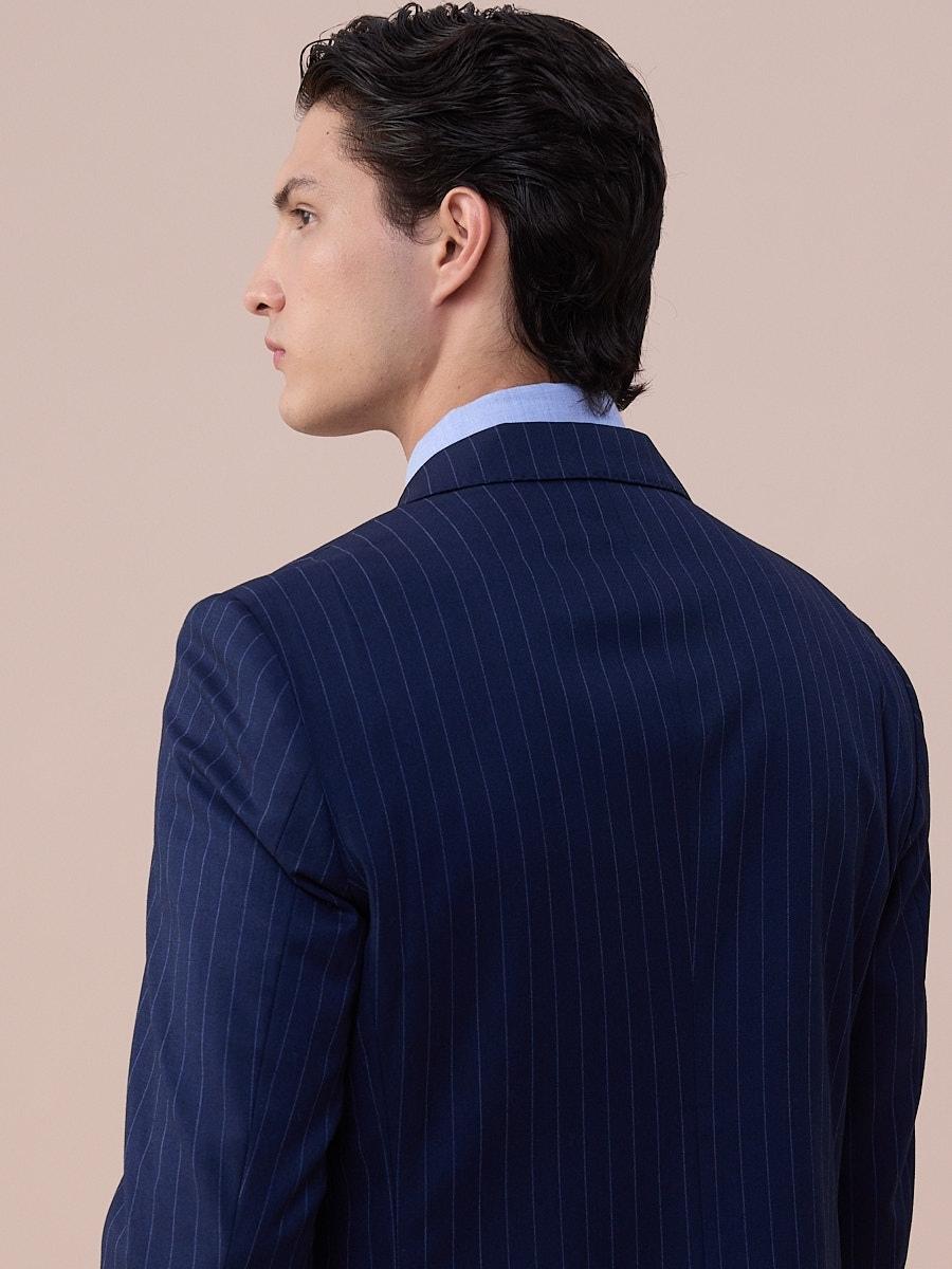 Costume Modène rayé bleu