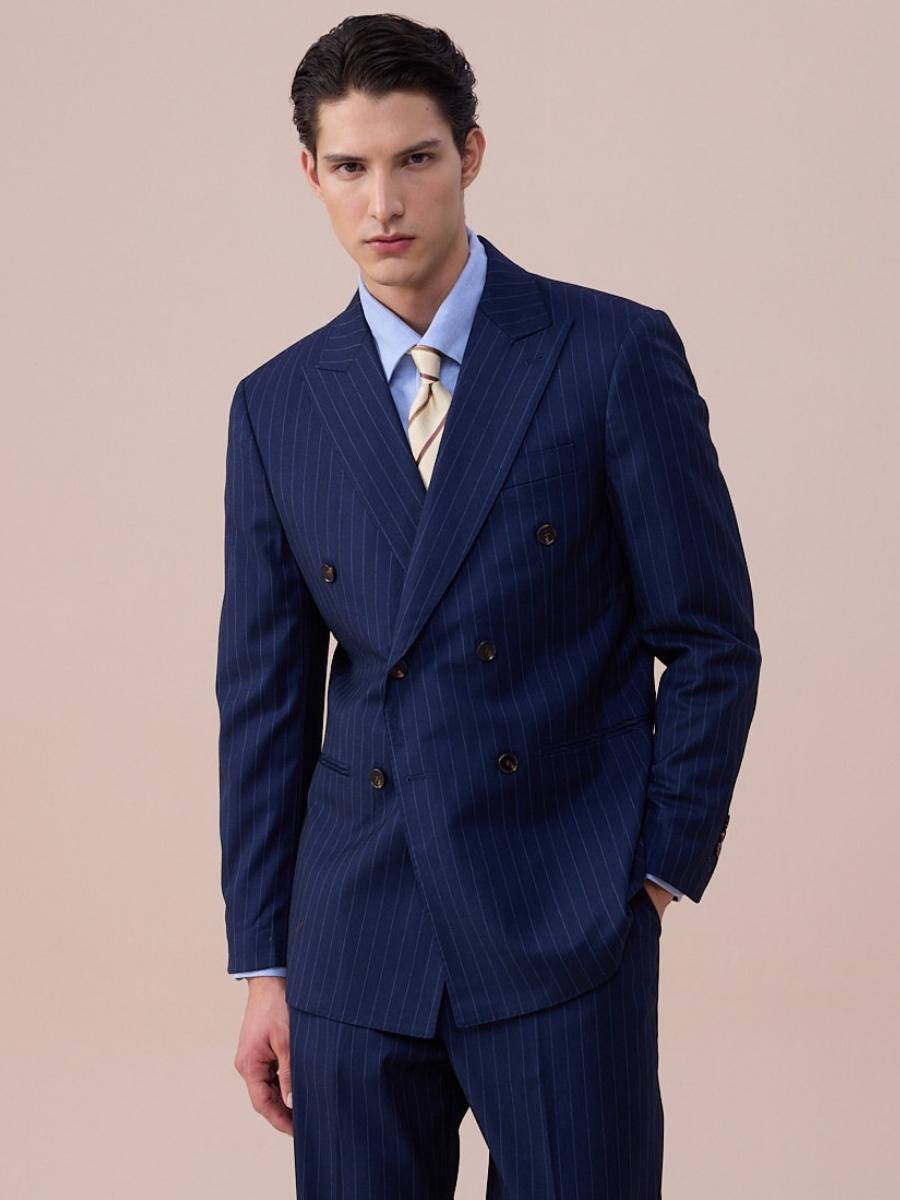 Costume Modène rayé bleu