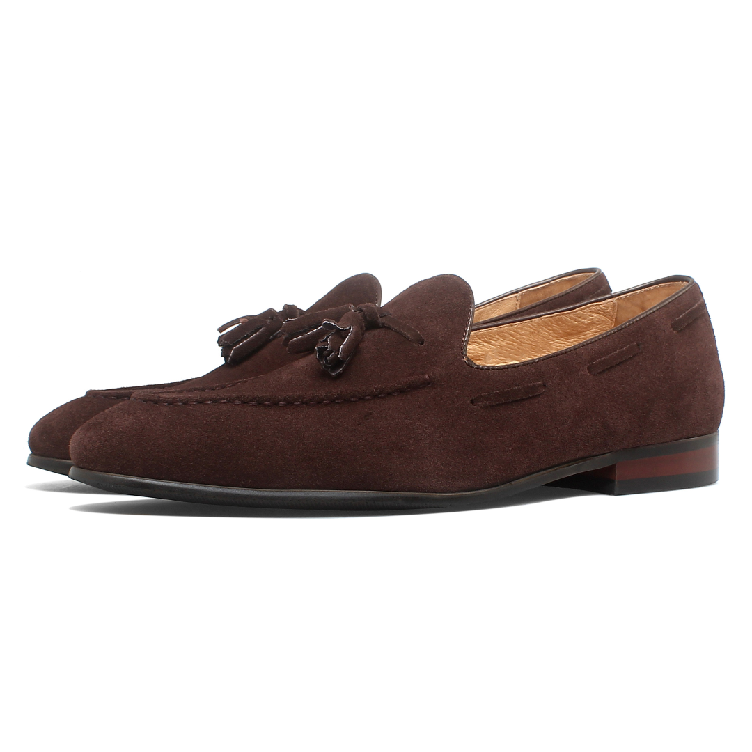 Herren Bologna Wildleder-Quasten-Loafer