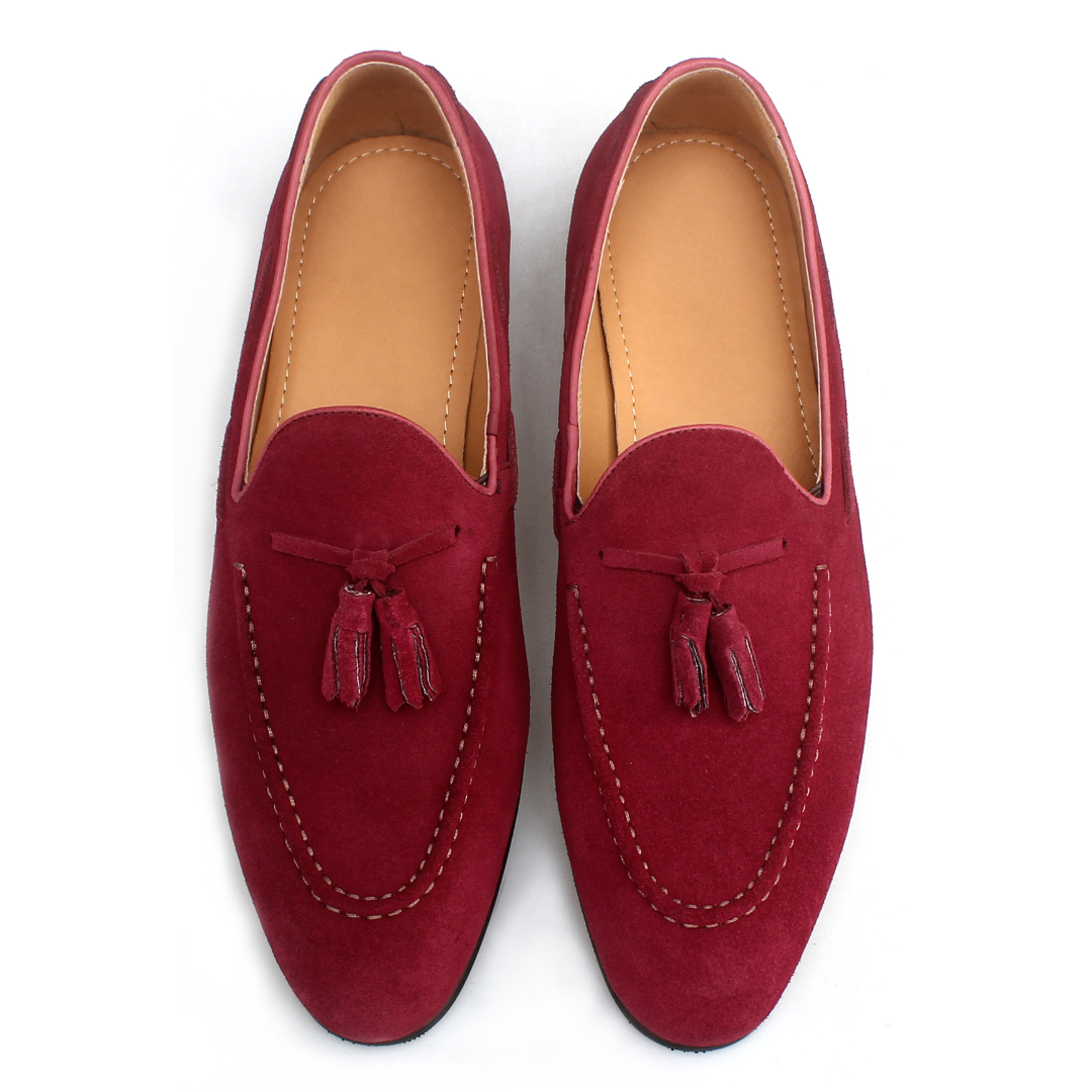 Herren Bologna Wildleder-Quasten-Loafer
