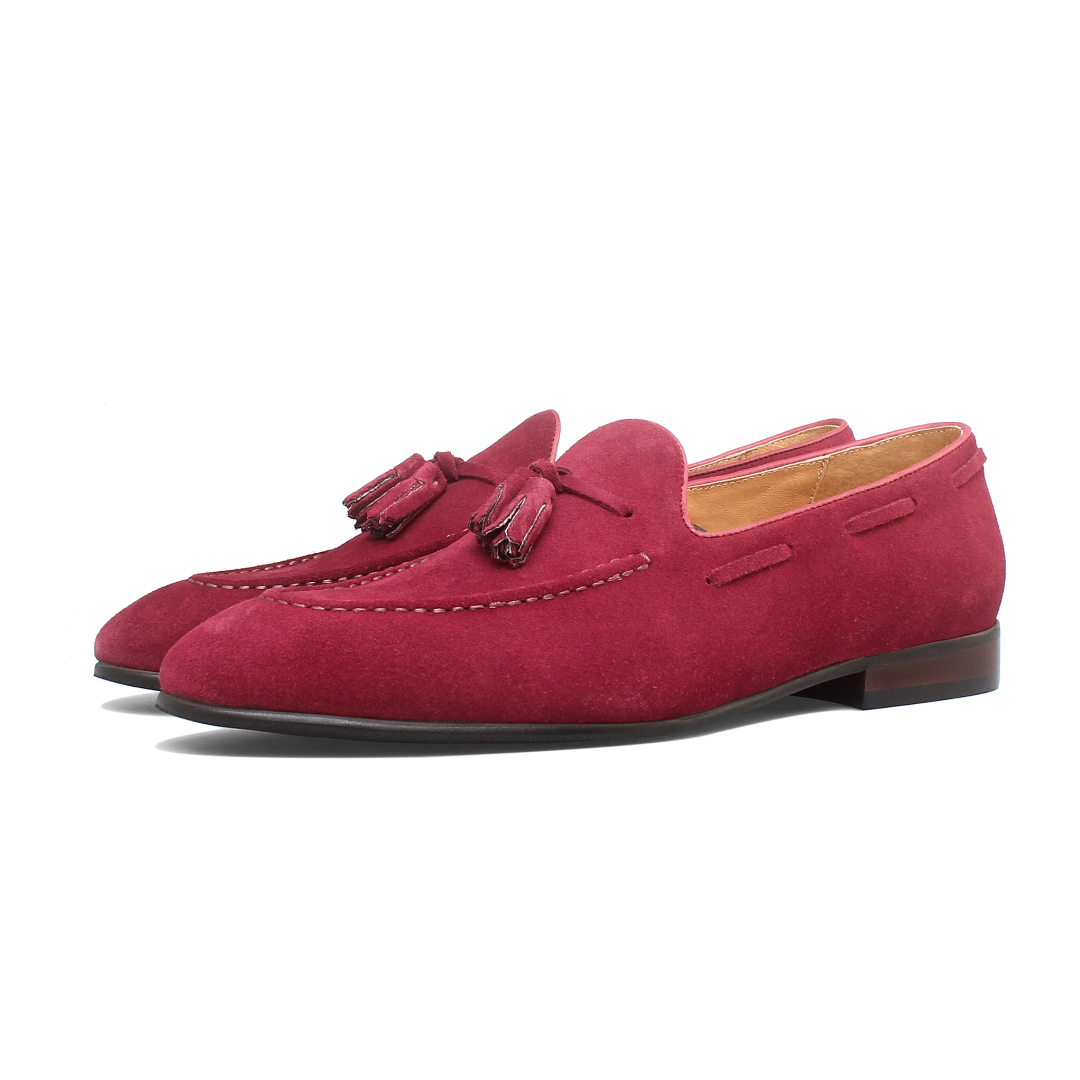 Herren Bologna Wildleder-Quasten-Loafer