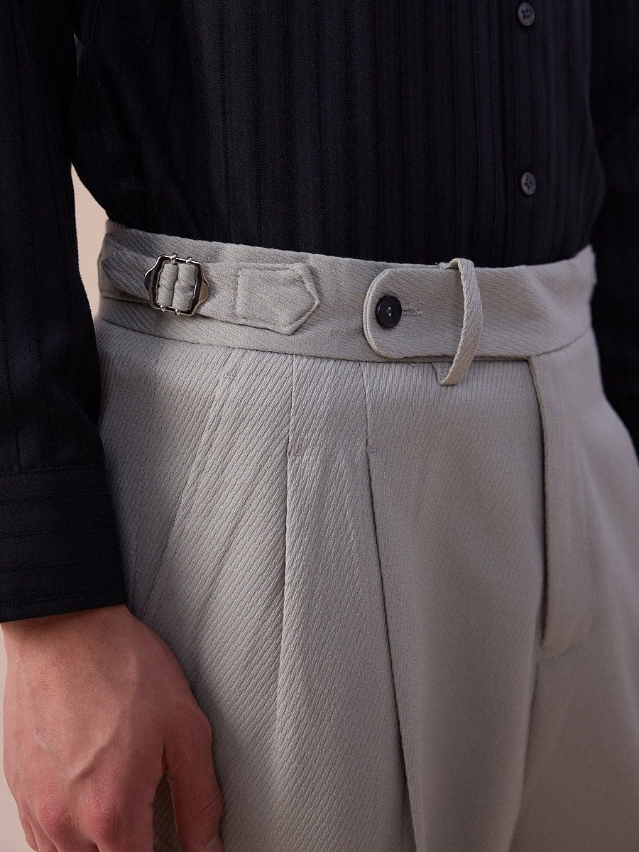 Pantalones Trento de tiro alto y pierna ancha