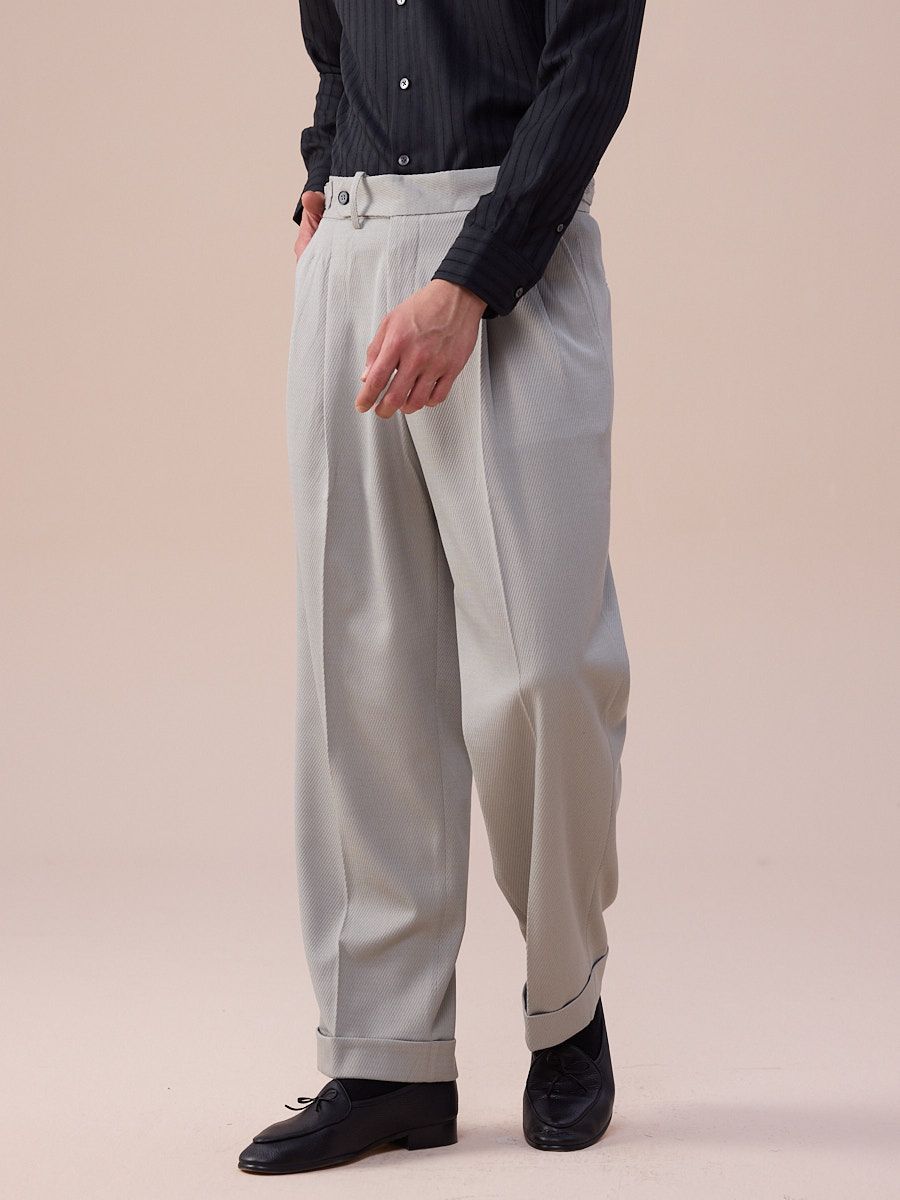 Pantalones Trento de tiro alto y pierna ancha