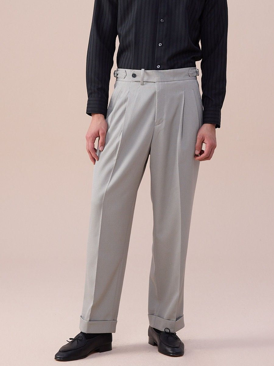 Pantalones Trento de tiro alto y pierna ancha