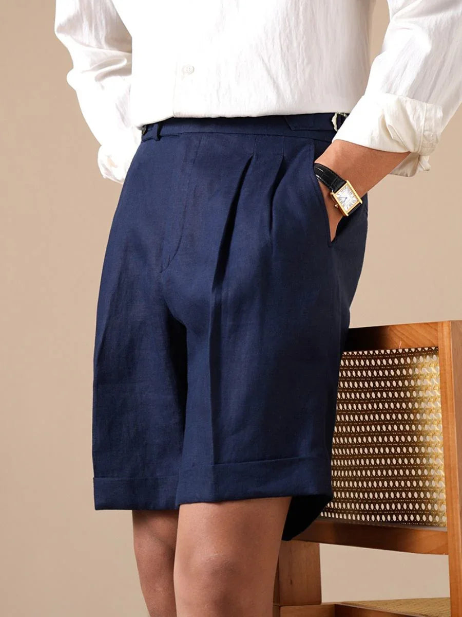 Loops Tursi Leinen Hochgeschnittene Shorts