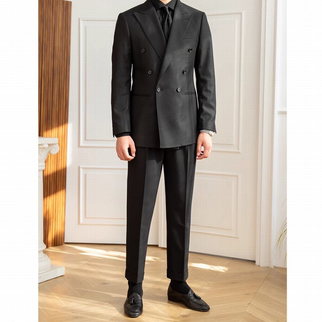 Ensemble de costume à carreaux Veroza