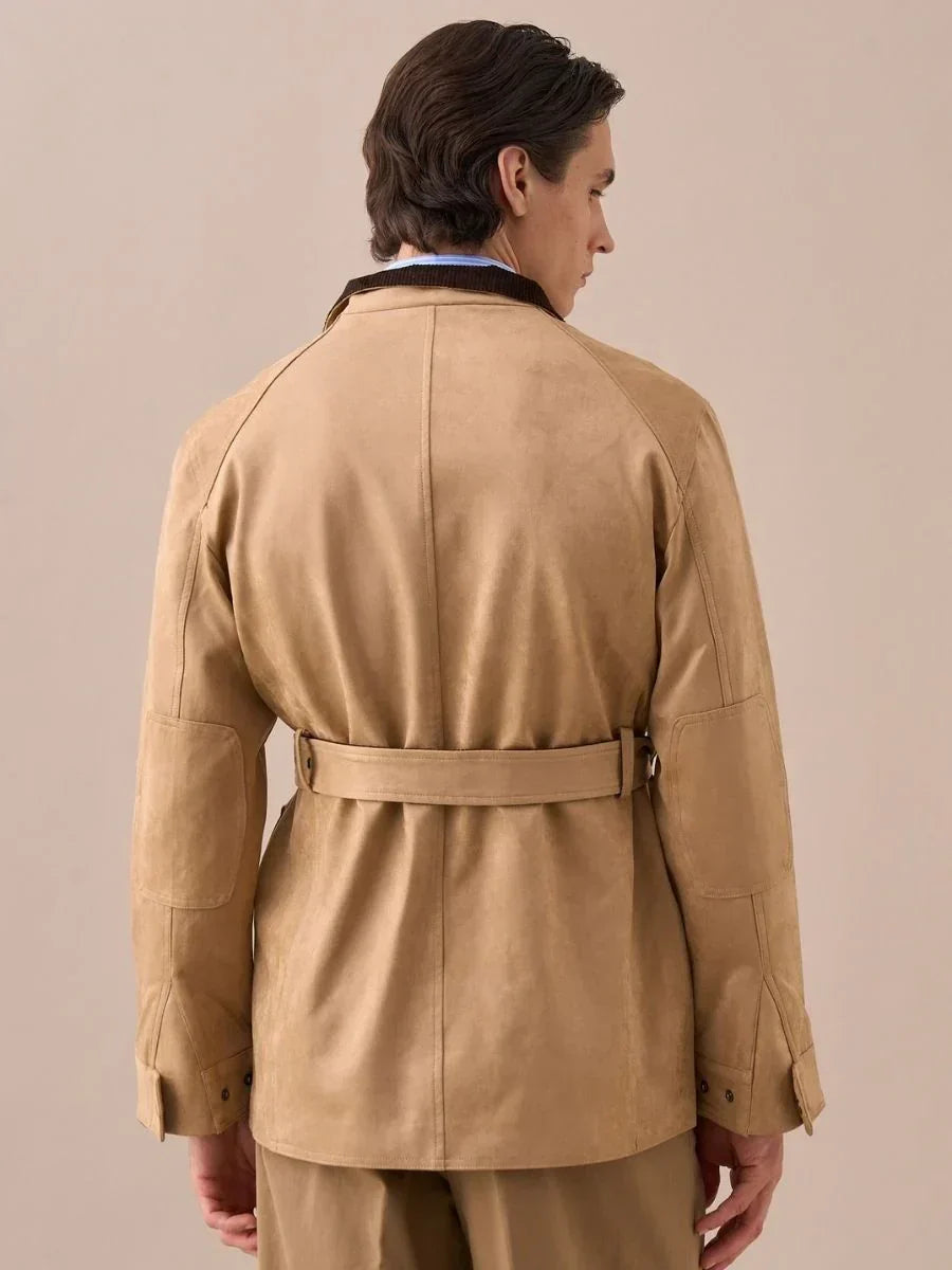 Wildleder-Stil Vintage Jagdjacke