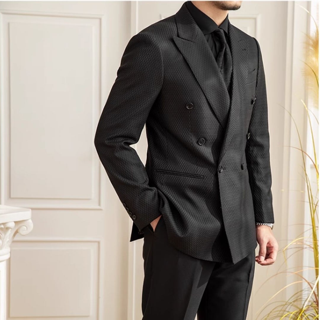 Ensemble de costume à carreaux Veroza