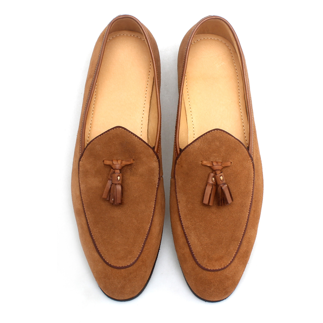 Herren Napoli Wildleder-Quasten-Loafer