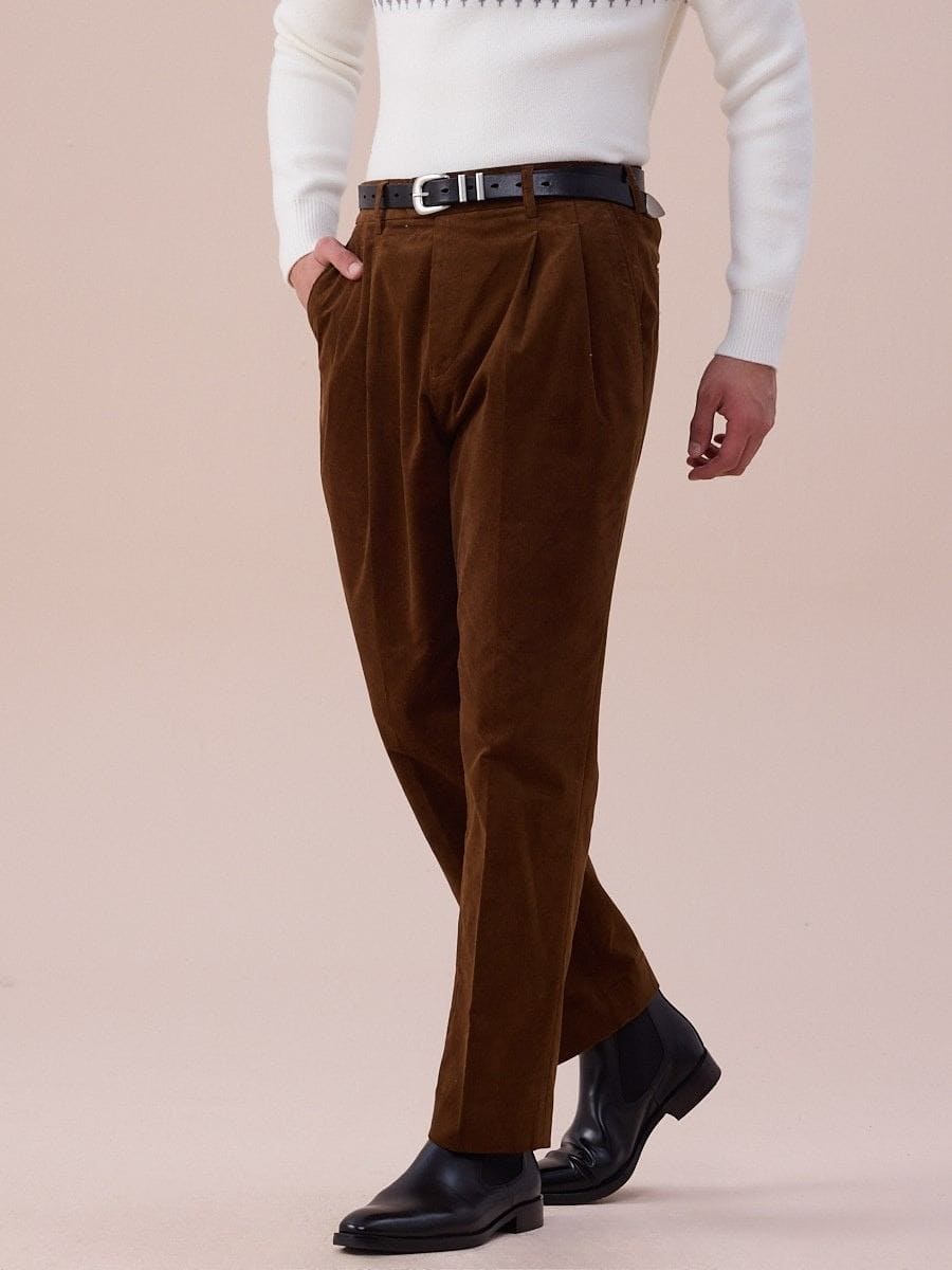 Pantalones Luni de pana de talle alto