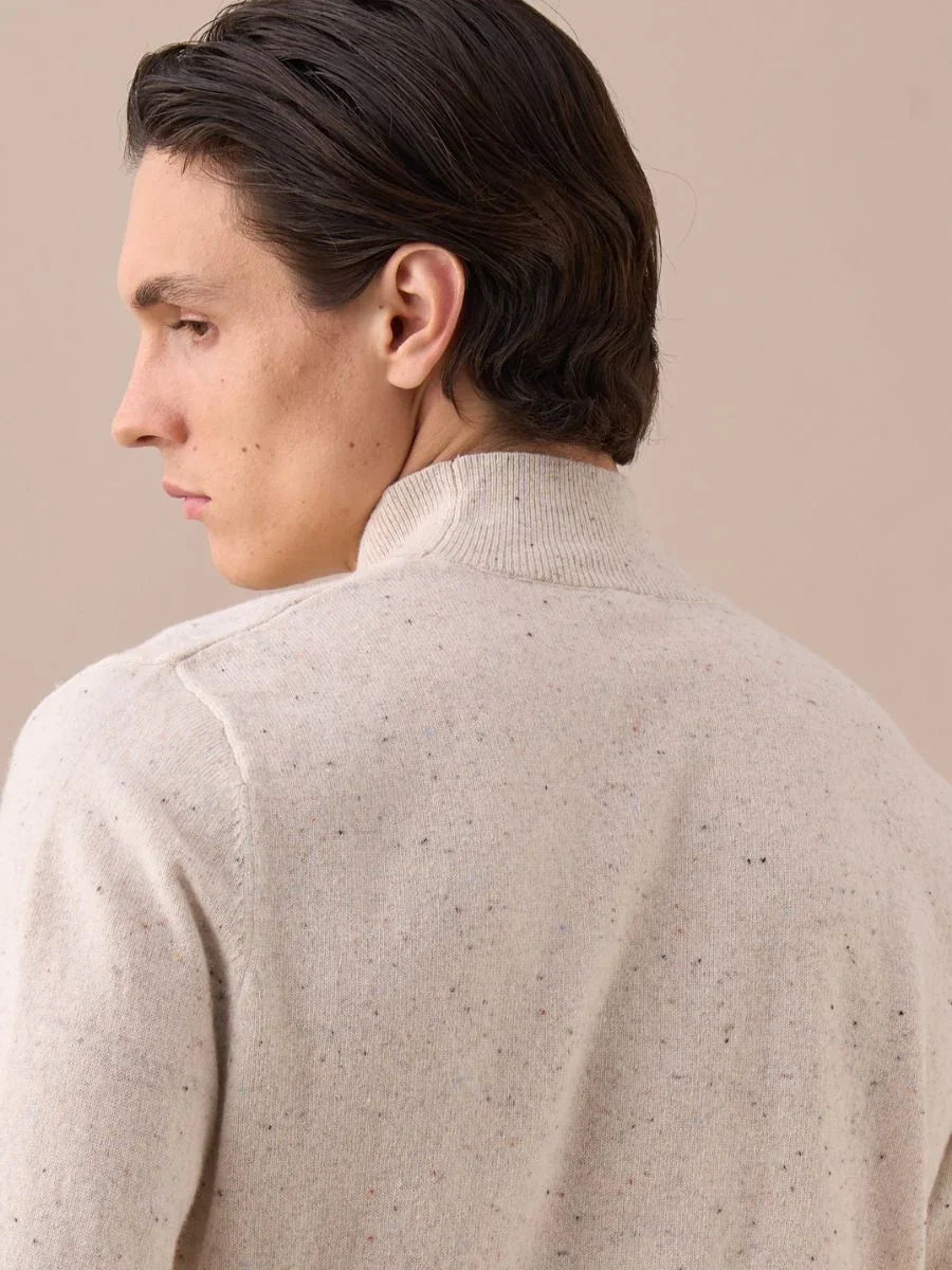 Suéter de cuello alto Loops Wool Sky