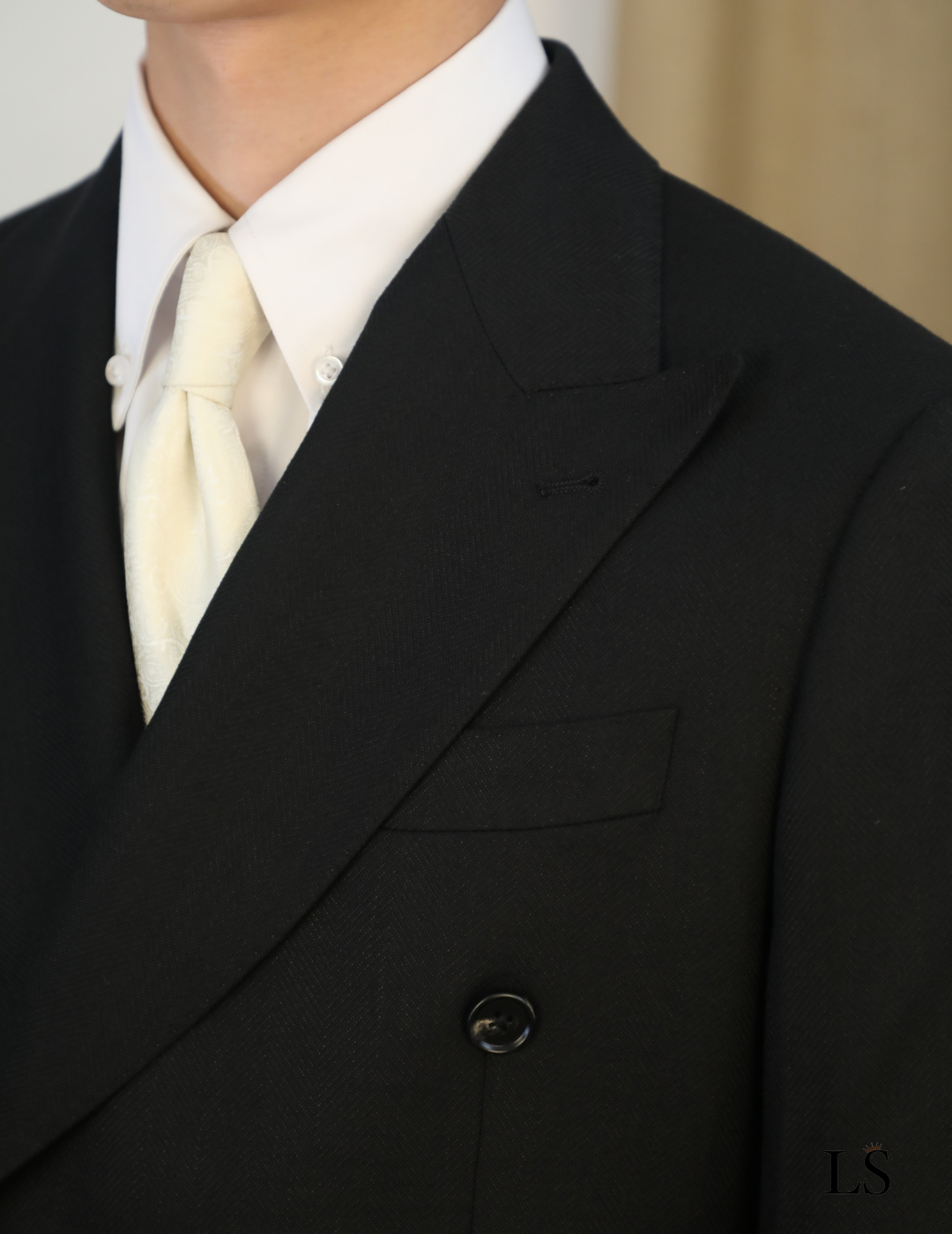 Costume Gênes noir croisé