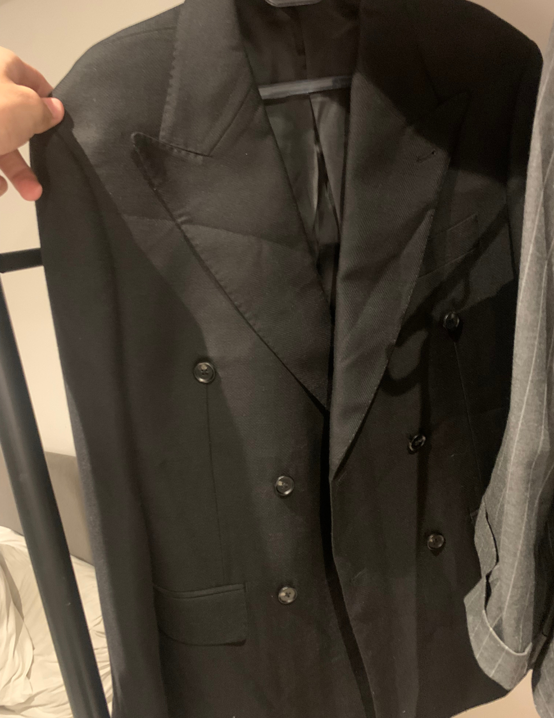 Costume Gênes noir croisé
