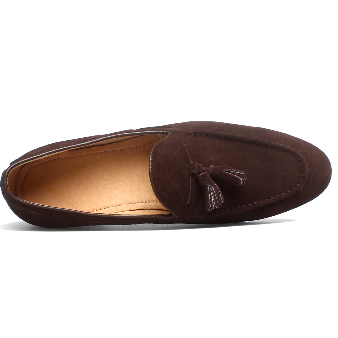 Herren Bologna Wildleder-Quasten-Loafer