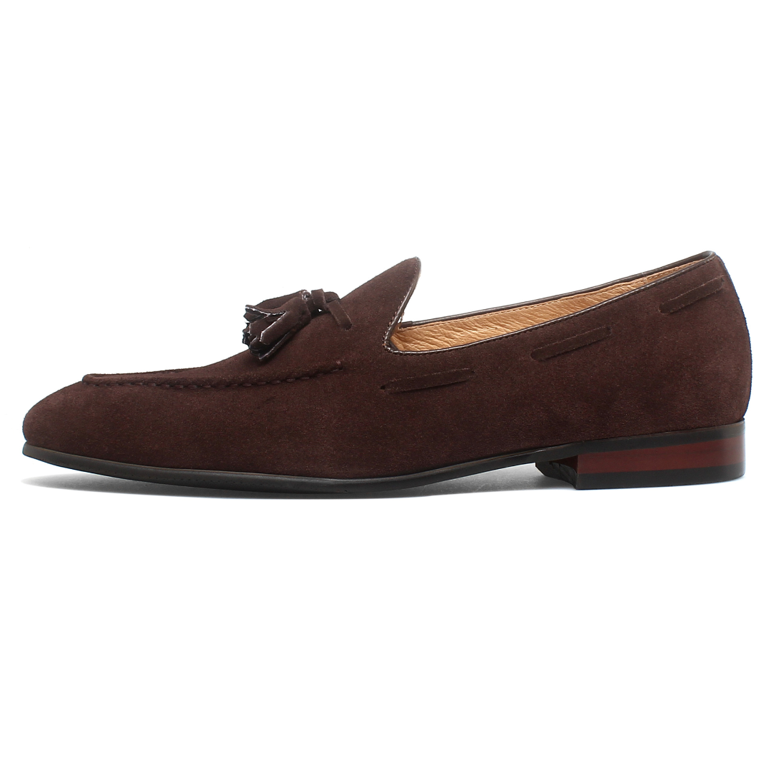 Herren Bologna Wildleder-Quasten-Loafer
