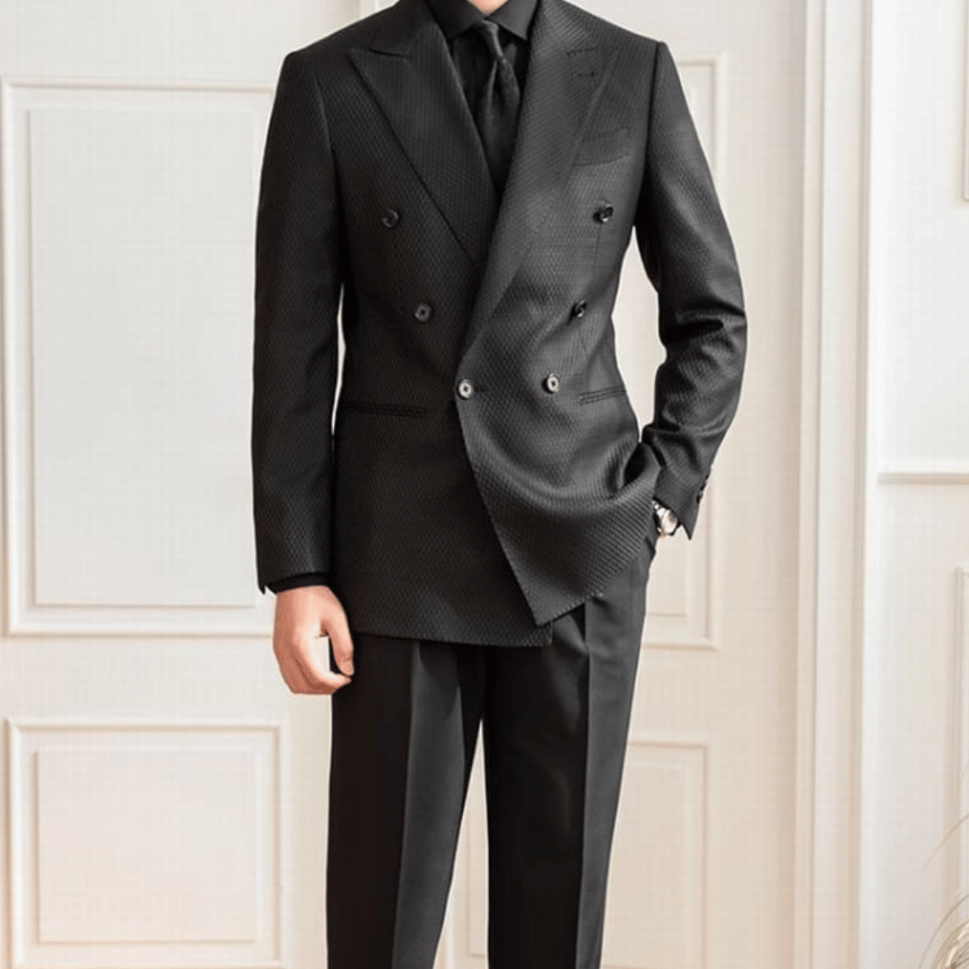 Ensemble de costume à carreaux Veroza