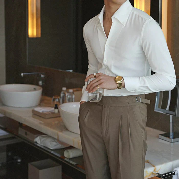 Chemise habillée homme avec boucle LS032