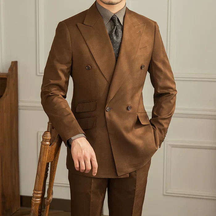 Costume chevauchant marron Bologne