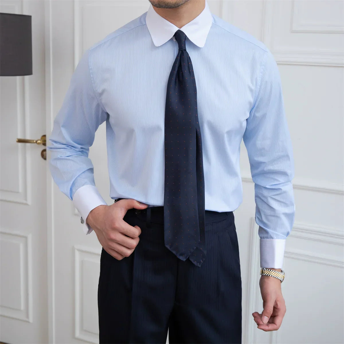 Camicia con Polsini Francesi