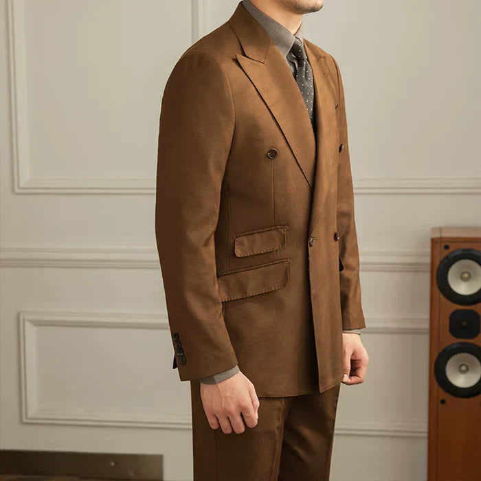 Costume chevauchant marron Bologne