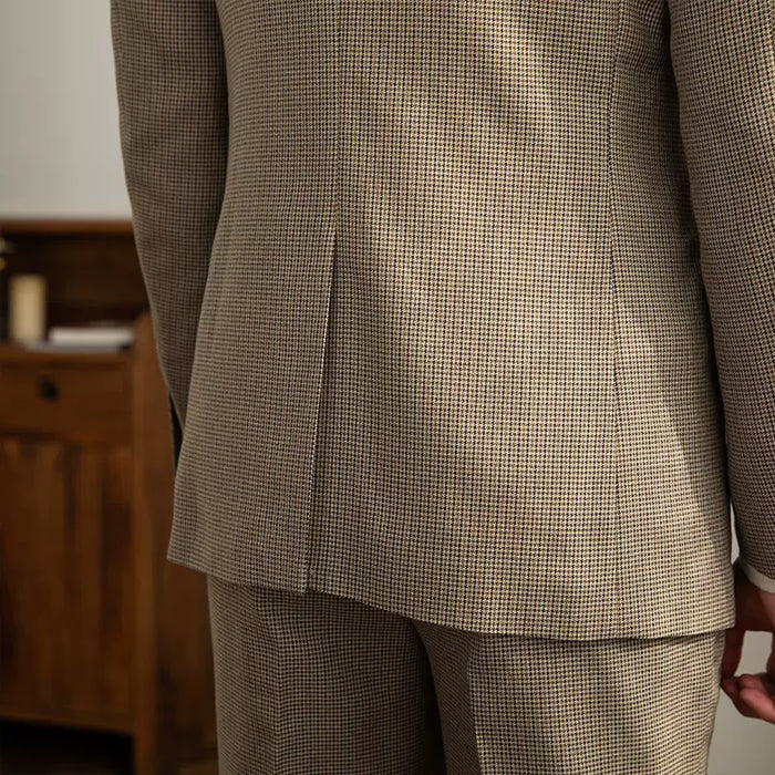 Khaki-Karo Zweiknopf-Blazer