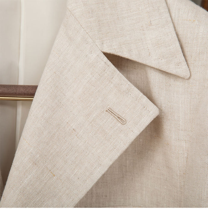 Veste saharienne en pur lin