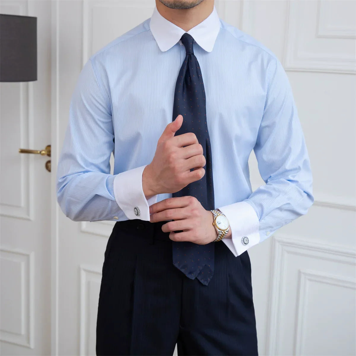 Camicia con Polsini Francesi