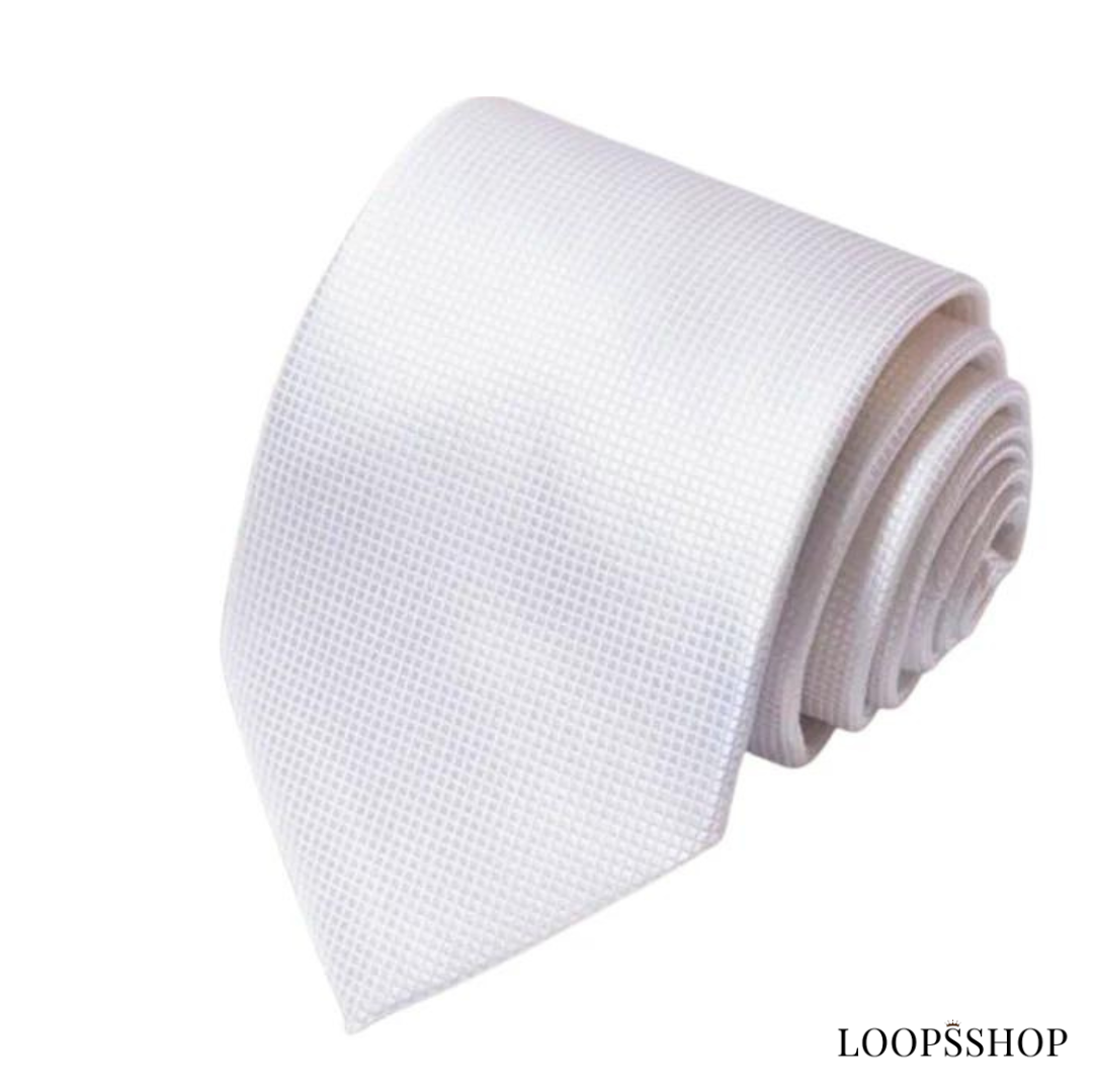 Solid Texture Ties Boucles LS002