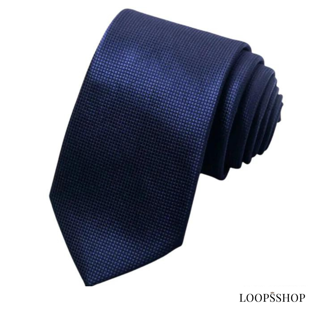 Solid Texture Ties Boucles LS002