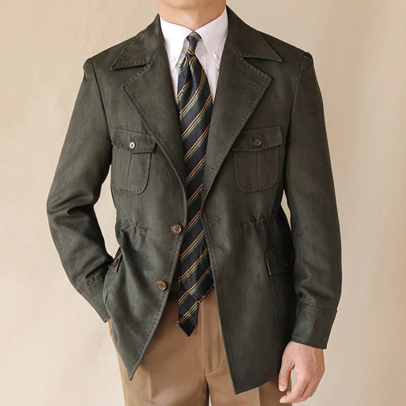 Safari-Jacke Revers Oberbekleidung