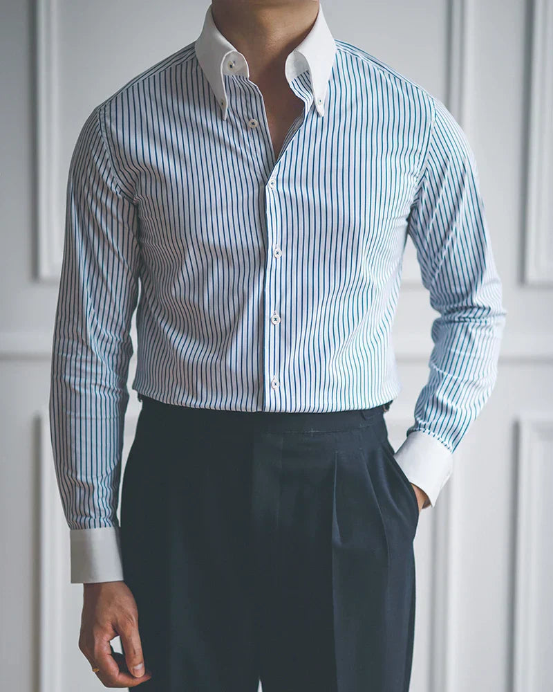 Camisa con ojal LS014