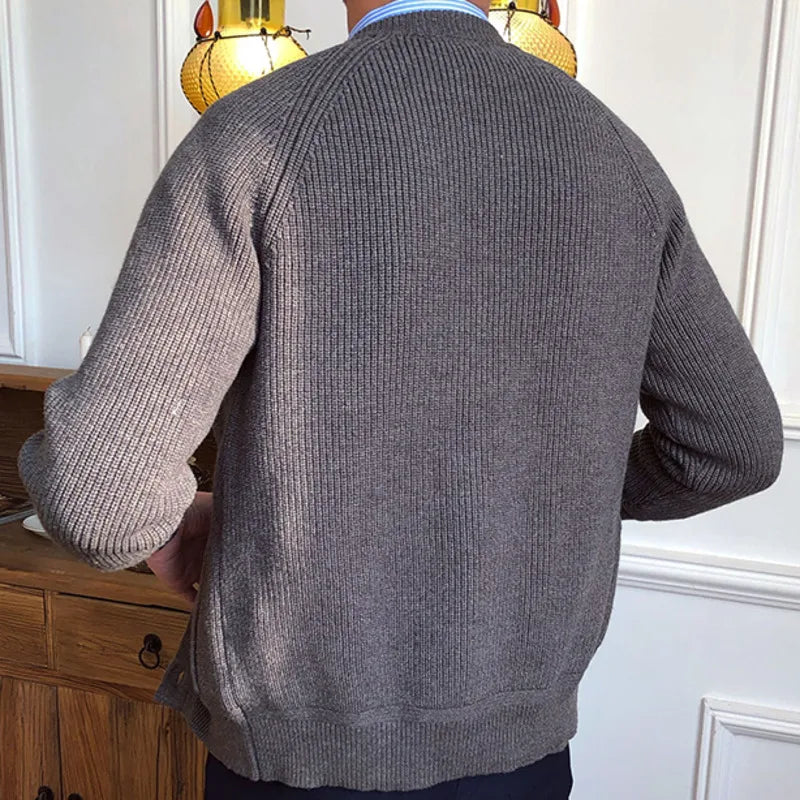 Cárdigan de punto trenzado para hombre