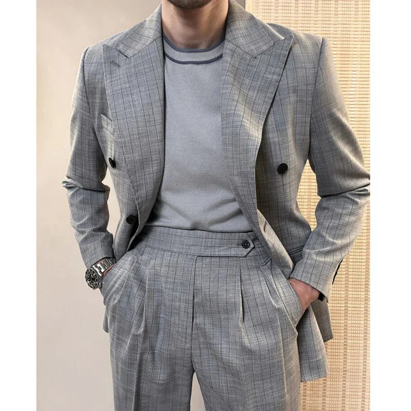 Blazer croisé bouclé LS033