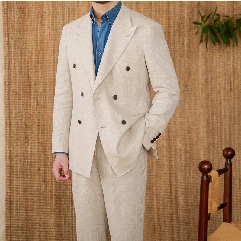 Ensemble Veyron en lin croisé