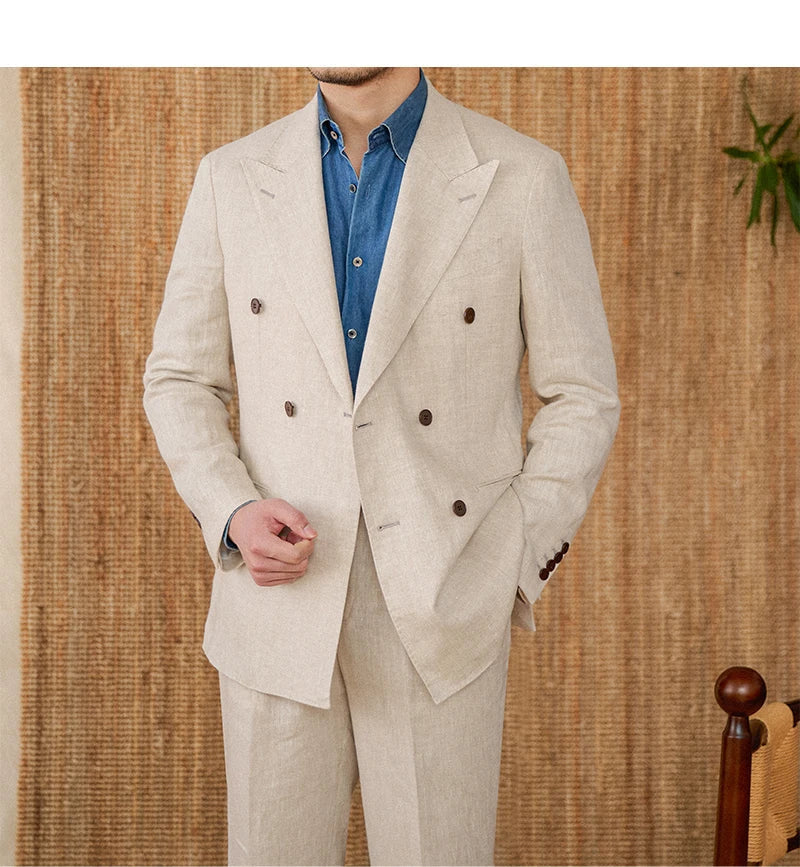 Ensemble Veyron en lin croisé