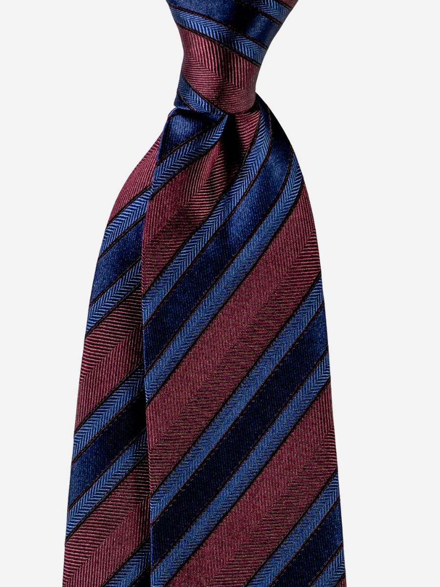 Corbata de seda regimental Loops
