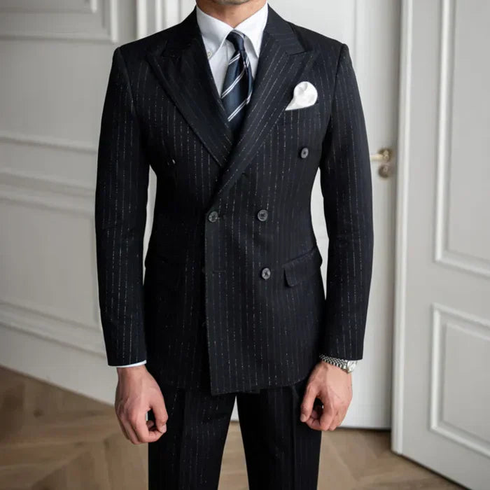Costume croisé gessé LS012