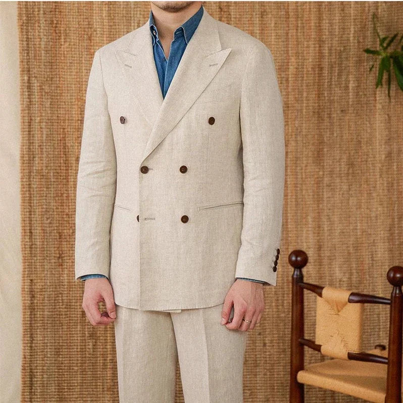 Ensemble Veyron en lin croisé