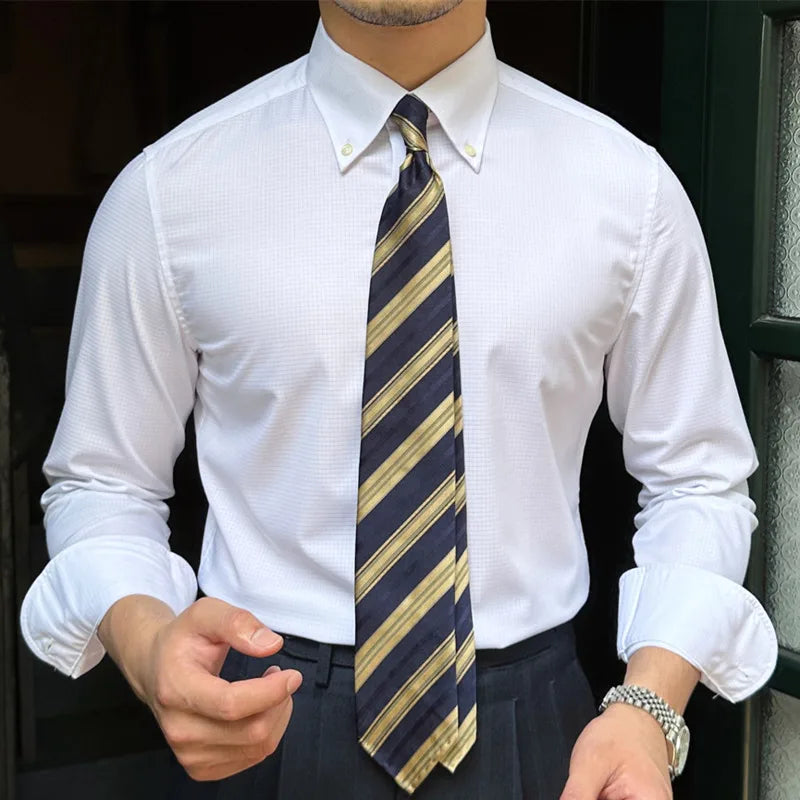 Chemise Habillée Homme Bouclée Manches Longues LS042