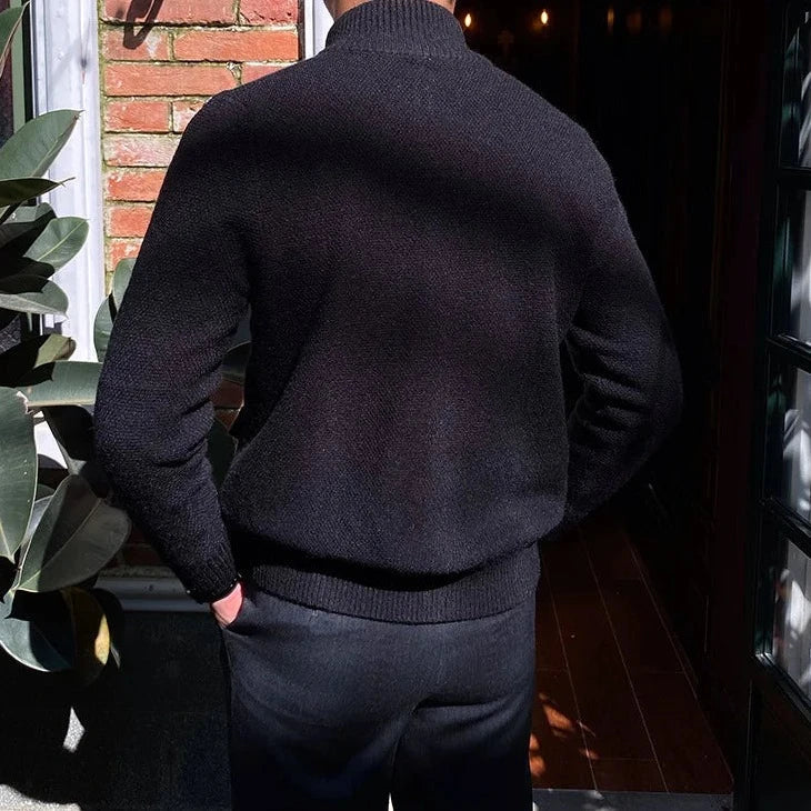 Englischer Cardigan mit Vordertaschen