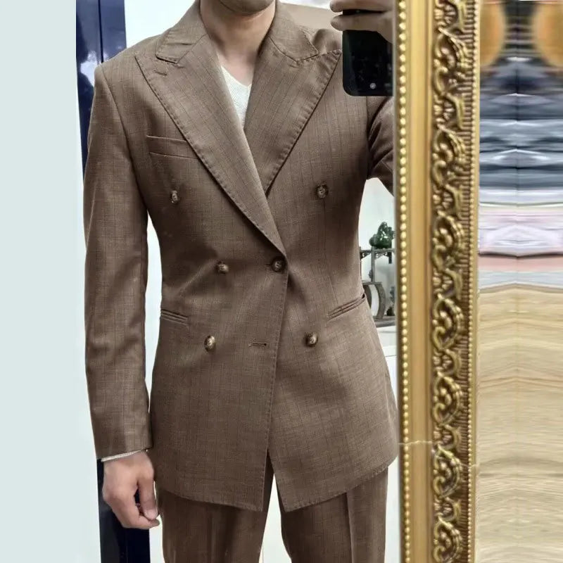 Blazer croisé bouclé LS033