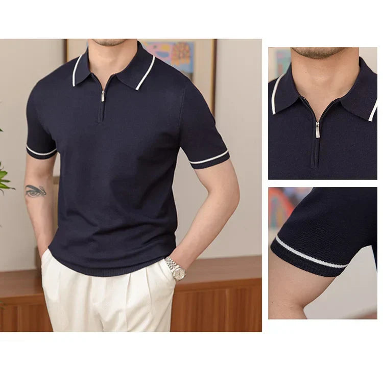 Polo tricoté Looped LS046 pour homme