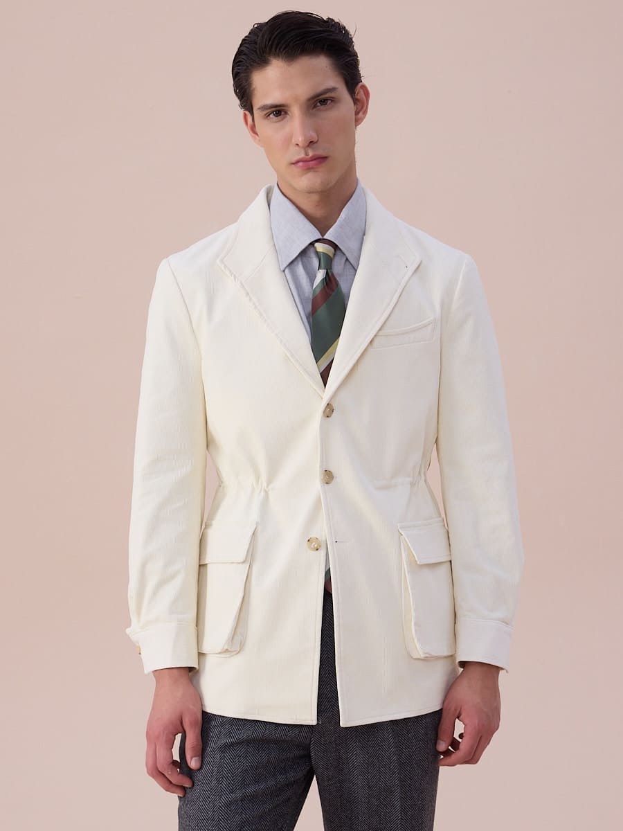 Loops Texturierte Cord-Jacke