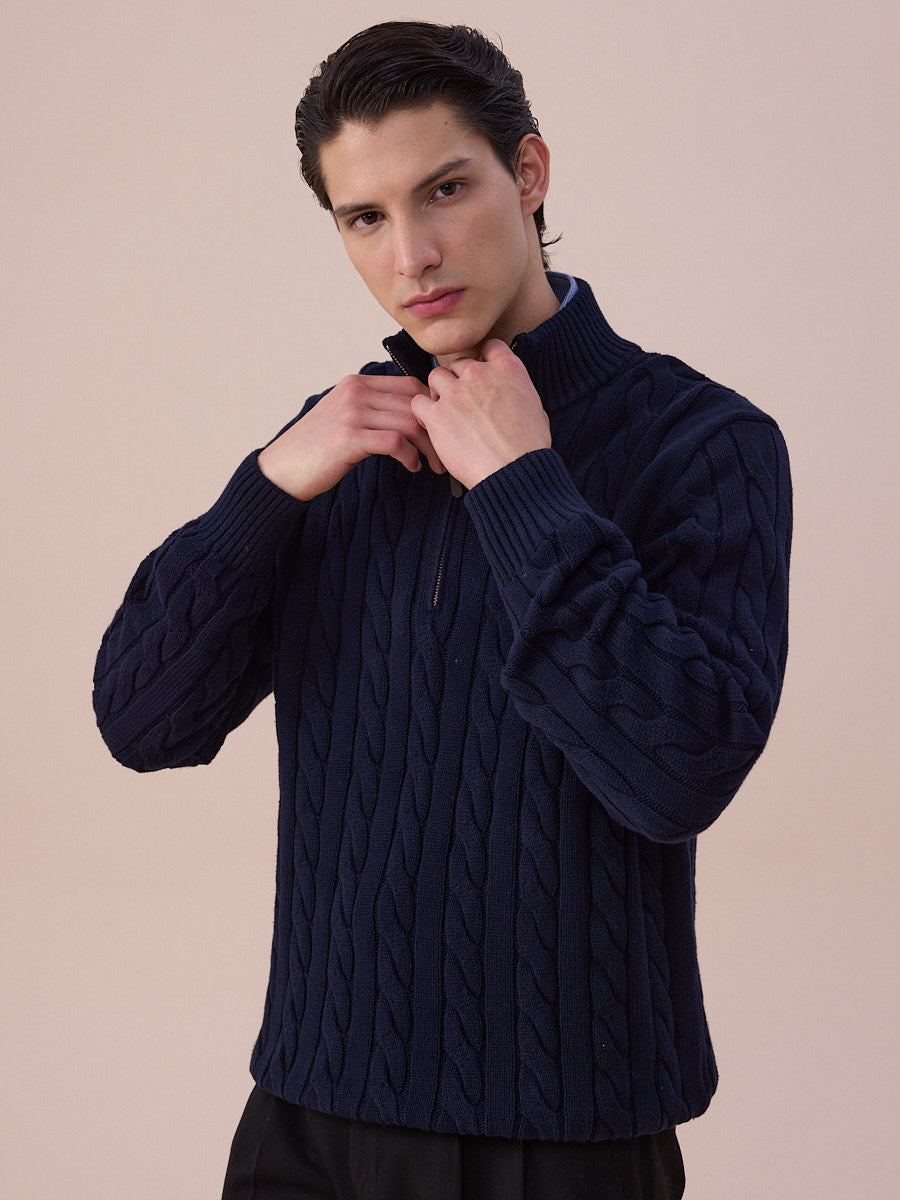 Loops Alveron Cable Zip Sweater