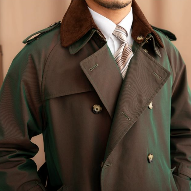 Manteau long Bari croisé
