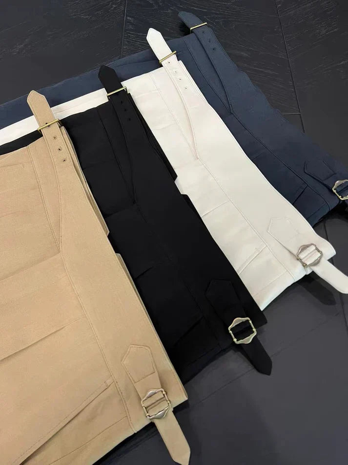 Pantalones Gurkha con trabillas LS049
