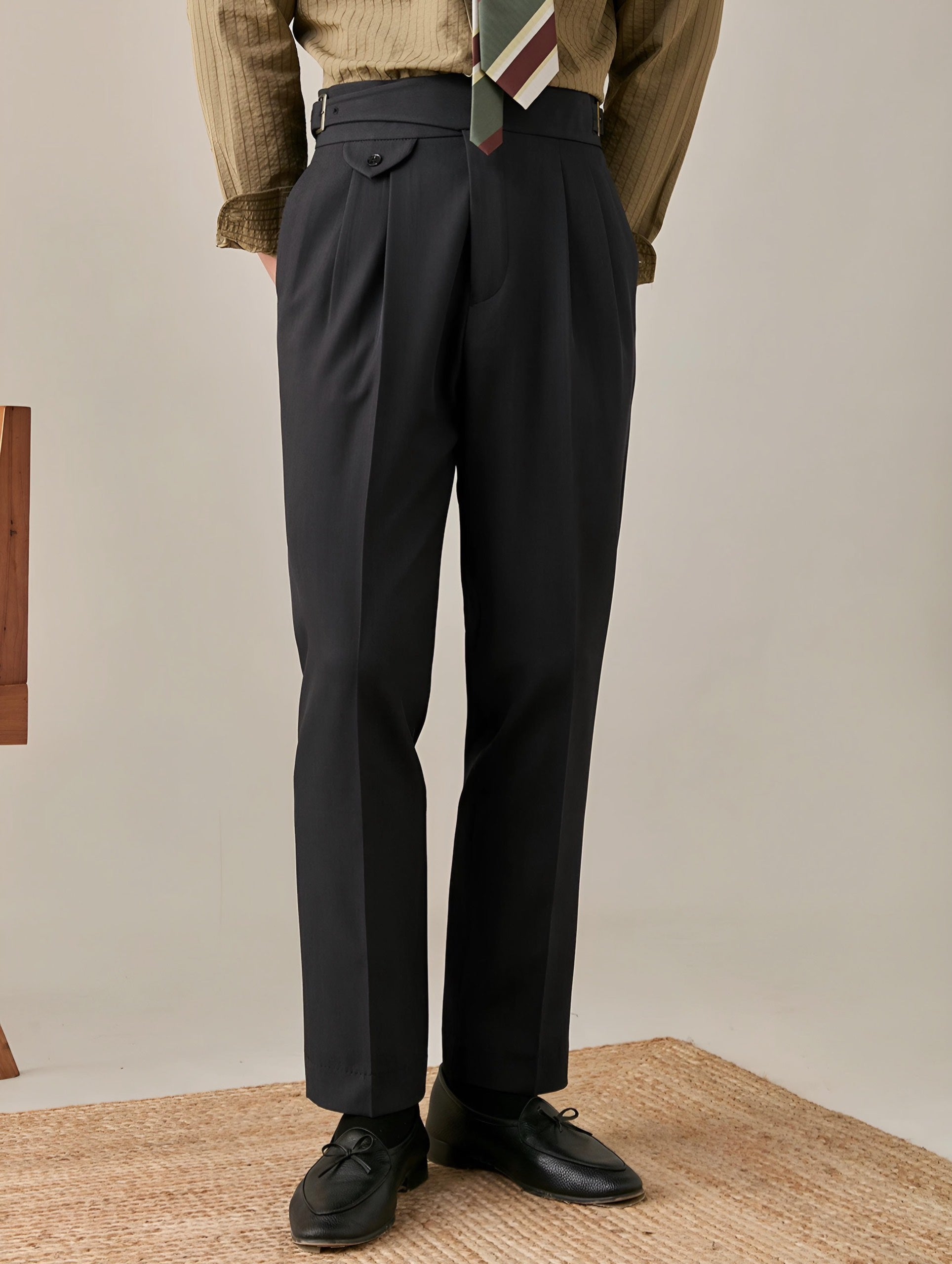 Pantalones Gurkha con trabillas LS017