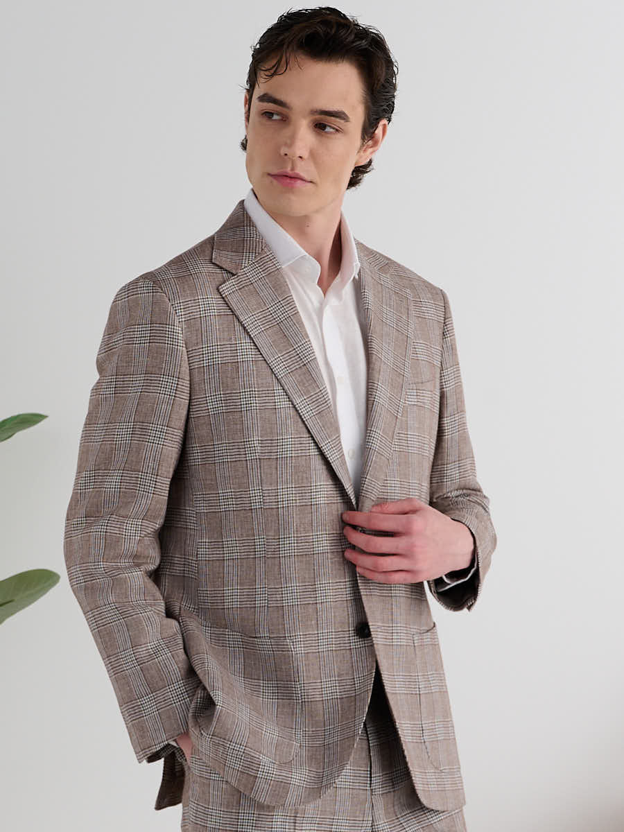 Costume Prince de Galles Taupe Loops