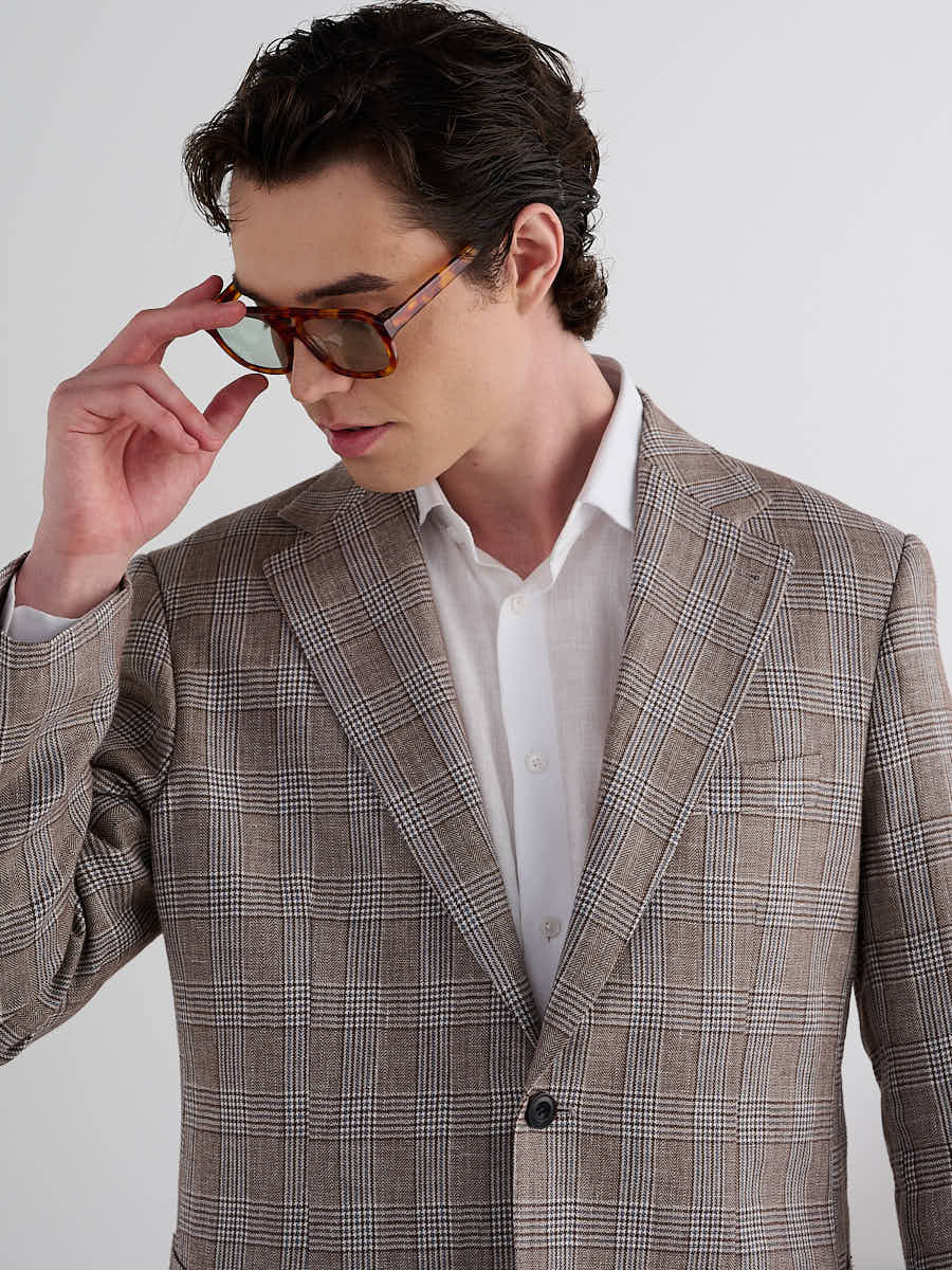 Costume Prince de Galles Taupe Loops