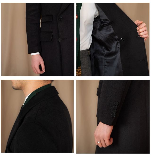 Cappotto Doppiopetto Nero